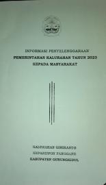 Informasi Penyelenggaraan Pemerinyahan Kalurahan Tahun 2023 Kepada Masyarakat